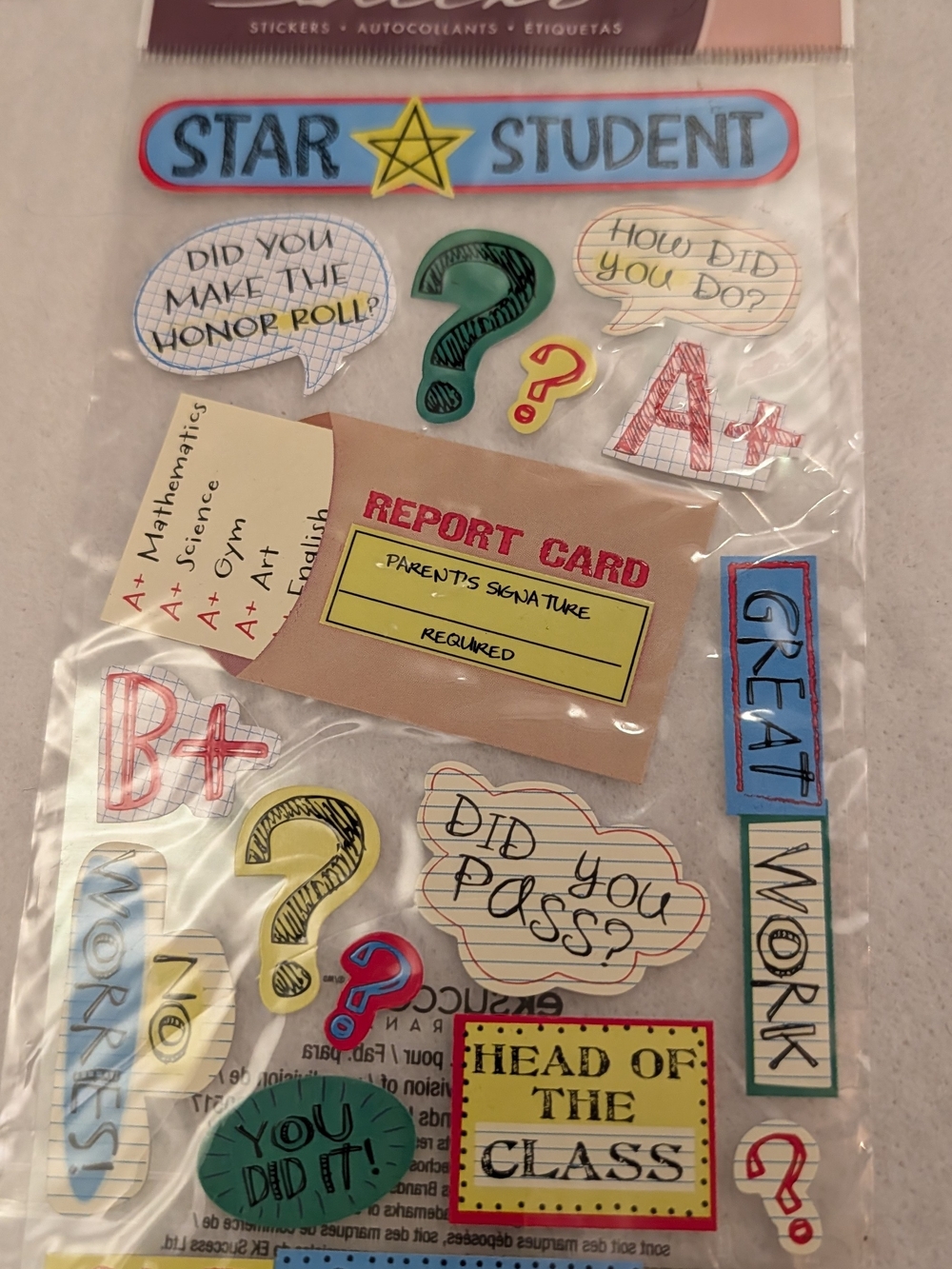 Assorted Student & Baby Sticker Pack - Multicolor - Picture 4 of 11